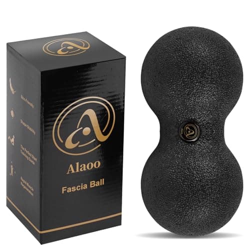 Image of Alaoo Peanut Massage Ball, Double Lacrosse Ball, Physical Therapy Massage Balls for Trigger Point Therapy, Myofascial Release, Deep Tissue Massage, Yoga
