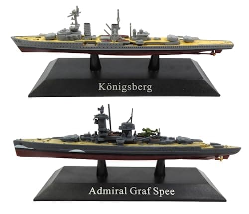 Image of OPO 10 - Lot of 2 warships 1/1250: Admiral Graf Spee + Konigsberg / WSL50 / WS3+15
