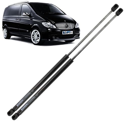 Image of BIAREN 2x Rear Tailgate Boot Gas Struts For Mercedes Benz Vito Mixto Viano W639 2003-2014 Lift Support System 755 (N) 667 MM A6399800364 A6399800164