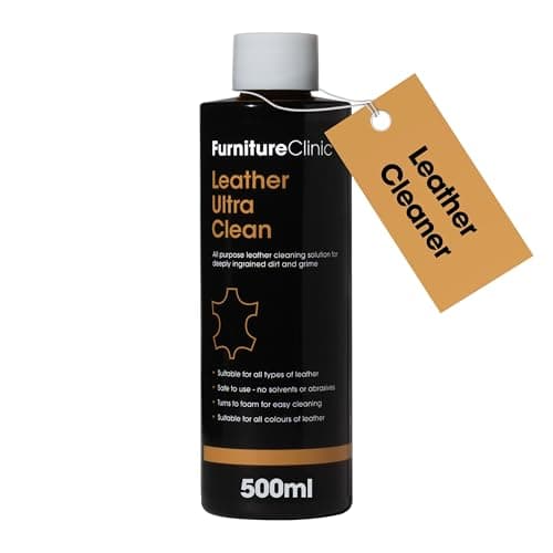 Image of Furniture Clinic Leather Ultra Clean - 500ml - All-Purpose Leather Cleaner - Leather Cleaner for Sofas - Leather Car Interior Cleaner - Deep Cleans All Leather Types and Colours