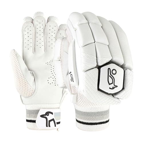 Image of Kookaburra Cricket Ghost 4.1 Batting Gloves (Small Adult Right Hand), White
