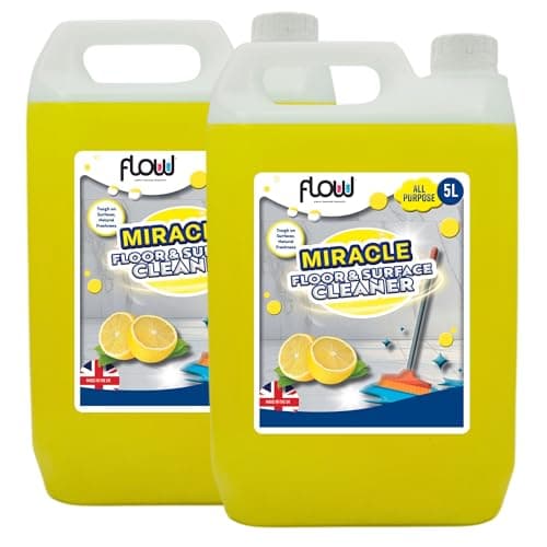 Image of Flow Lemon Floor & Surface All Purpose Cleaner | Concentrate Formula | Interior & Exterior | Safe On All Surfaces (10 Litre)