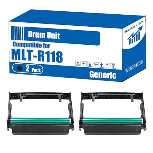 Image of Compatible for Samsung MLT-R118 Drum Unit M3015DW M3065FW Printers, High Yield 10000 Pages, Accurate Imaging Rich Colors (2-Pack Black)