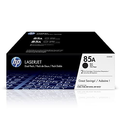Image of HP 85A Black Toner Cartridges (2-pack) | Works LaserJet Pro P1102, P1109 Series, LaserJet Pro MFP M1212, M1217 Series | CE285D