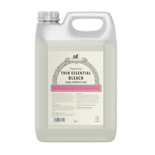Image of Celtic Clean - Thin Essential Bleach 5L - Reliable Stain Remover & Surface Cleaner for Bathrooms, Floors and Hard Surfaces - Fast-Drying, Easy-Use Formula