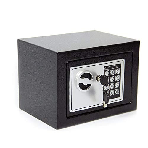 Image of CDC⑧ 6.6L DIGITAL STEEL SAFE ELECTRONIC SECURITY HOME OFFICE MONEY CASH SAFETY BOX 2 KEYS