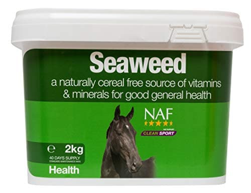 Image of NAF Seaweed 2kg – 100% Pure Dried Seaweed Supplement for Horses – Natural Source of Vitamins, Minerals & Trace Elements – Supports Skin, Coat, Hoof & Thyroid Health