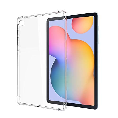 Image of Asgens Clear Case for Samsung Galaxy Tab S6 Lite 10.4" 2020 (SM-P610/P615), Slim Lightweight Soft TPU Silicone Shock Absorption Protective Cover for Samsung Galaxy S6 Lite 10.4" 2020