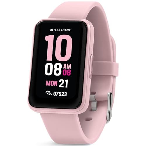 Image of Reflex Active Series 49 Pink Strap Smart Calling Watch
