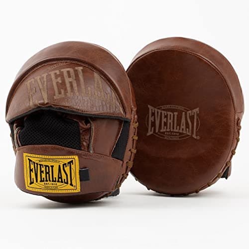 Image of Everlast Unsiex Adult Boxing Pads 1910 Mini Flap D'Ours Protective Gear Mitts, Brown, One Size