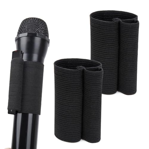 Image of YOUSHARES Hand Microphone Elastic Sleeve for Sony ICD-TX660/TX650 Digital Voice Recorder, Recording plus microphone combo for Weddings and Interviews (2PCS)
