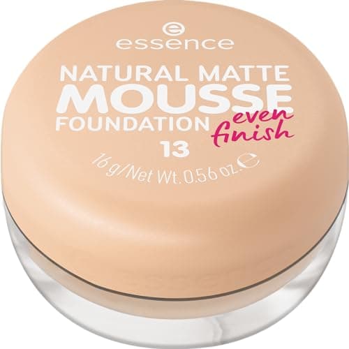 Image of Essence Cosmetics NATURAL MATTE MOUSSE FOUNDATION, mattifying, covering, express result, matte (16g)