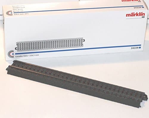 Image of Märklin H0 24229 Straight C Track, 229.3 mm, T Scale, Toy Model Vehicle Track