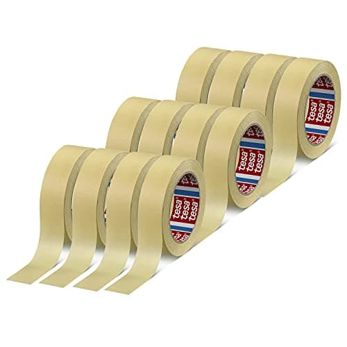 Image of tesa 4323 Indoor Masking tape for painting and decorating - 3 Day residue free removal, 50 m x 25mm - 12 rolls