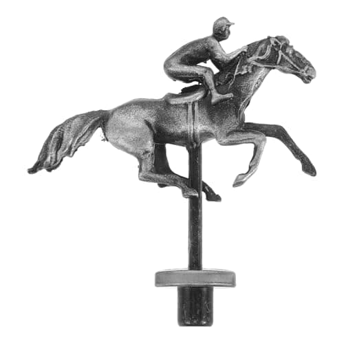 Image of LRXIYODE Metal Horse Racing Board Game Prop 5 Pcs Alloy Dark Horse Figurines Precision Manufacturing Enhances Game Experience Replacement Accessories Collectors