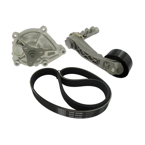 Image of SKF Water Pump And V-Ribbed Belt Kit With Seals VKMC 33410 Height 190 mm Length 275 mm Width 250 mm - OE Quality