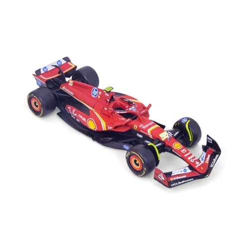 Image of Bburago F1 Formula 1 FERRARI SF-24 (2024) - SAINZ - 1:43 Scale - Incredibly Detailed Die-Cast Replica Collectible Race Car Model, Multiple Colours