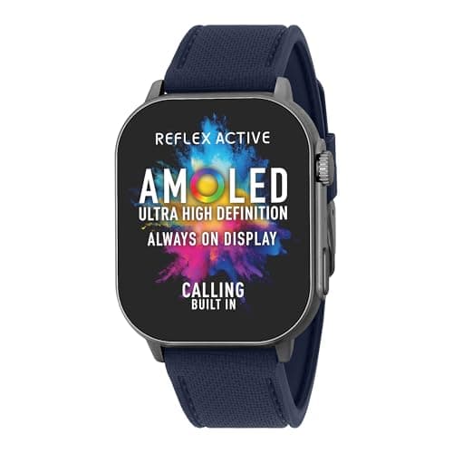 Image of Reflex Active Series 29 Mens Amoled Smart Watch with 2.04'', Heart Rate Monitor, Blood Oxygen, IP68 Waterproof, Fitness Tracking for iOS + Android
