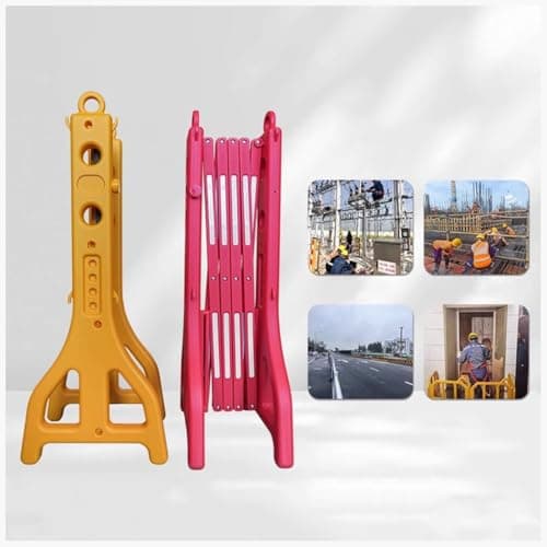 Image of Security Barrier,Expandable Safety Barricade with Water-Filled Base - Outdoor Crowd Control & Traffic Management, Portable & Durable Barrier for Event Safety and Public Spaces