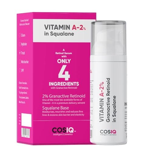 Image of A Granactive Retinoid in Squalane Face Serum Only 4 Ingredients Vitamin-A Anti Ageing Retinol Night Serum for Wrinkles, Fine Lines Acne For Women Men 30ml