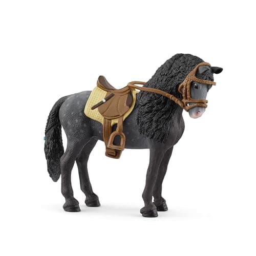 Image of Schleich Horse Club - Pura Raza Espanola Mare and Accessories - 13cm Collectable, Realistic Toy Horse Figurine for Girls and Boys. Durable Figure for Fun Imaginative Play. Cool Kids Toys Ages 5+ 42708