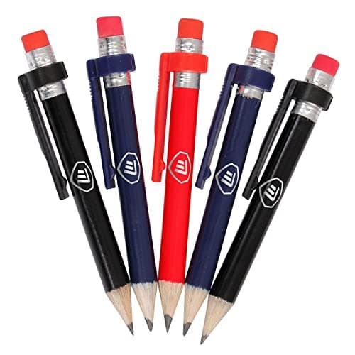Image of Masters Golf Sports Practical Wood Pencils With Clip & Eraser Pack Of 5