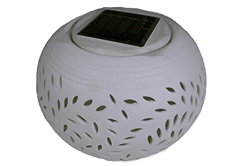 Image of Cole & Bright 18420 Solar Filigree Table Light - White