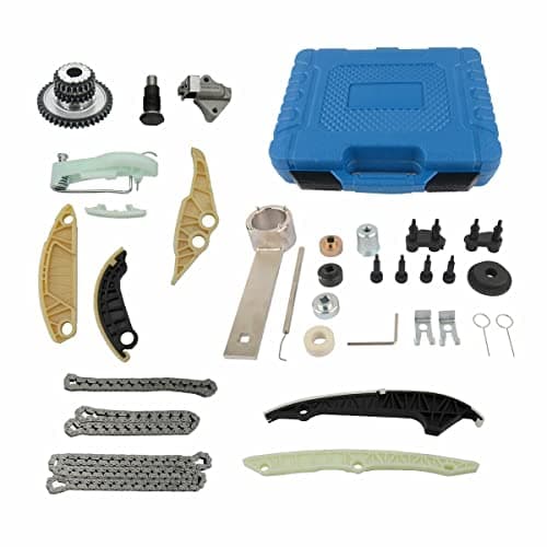 Image of Flynsu Timing chain set with adjustment tool replacement for 1.8 2.0 TFSI TSI 06H109469AD 06H109158J 06H109158 06H115225L 06H109509P 06H109509Q