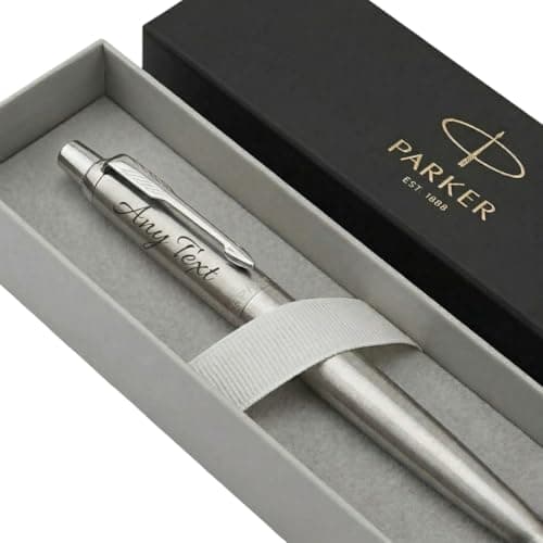 Image of Personalised Parker Jotter Ballpoint Pen - Custom Engraved Parker Pen | Luxury Executive Gift for Fathers Day, Graduation, Retirement | Corporate Office Pens with Logo or Name