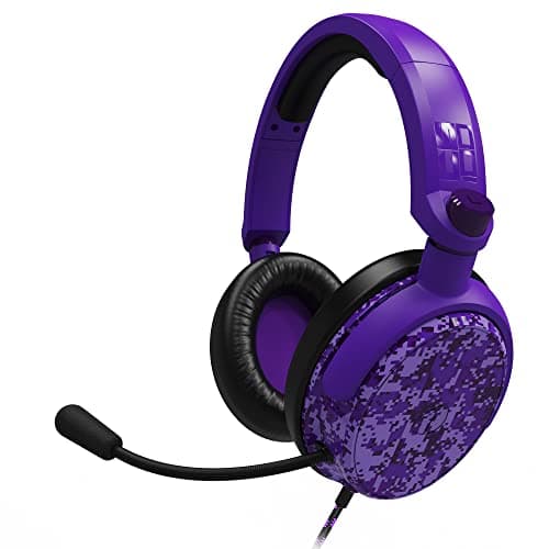 Image of STEALTH C6-100 Gaming Headset Purple Digital Camo, Multi-Platform Compatible with XBox One, Series S/X, PS4/5, Switch, PC, Mobile and Tablet with Powerful 40mm Speakers, 3.5mm Jack