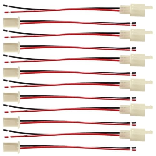Image of YIXISI 6 Pairs 2.8mm 2 Pin Automotive Electrical Wire Connectors, Male and Female Housing Connector with 140mm 20 AWG Cable, for Motorcycle, Bike, Car, Boats, ABS