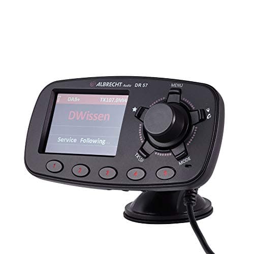 Image of Albrecht DR 57 DAB+ Car Radio Adapter for Wireless Upgrading of Car Radios, DAB+ & Music Streaming with Hands-Free Function, 27257, Black