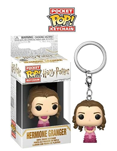 Image of Funko Pop! Keychain: HP - Hermione Granger - (Yule) - Harry Potter Novelty Keyring - Collectable Mini Figure - Stocking Filler - Gift Idea - Official Merchandise - Movies Fans - Backpack Decor