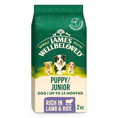 Image of James Wellbeloved Dog Puppy Hypoallergenic Dry Food Lamb and Rice 2 kg