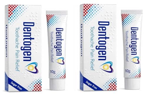 Image of Dentogen Dental Gel for Rapid Toothpain Relief, Clove Oil 20% w/w, Fast-Acting Dental Gel for Toothache Relief, Gum Discomfort & Oral Care, 10g (2)