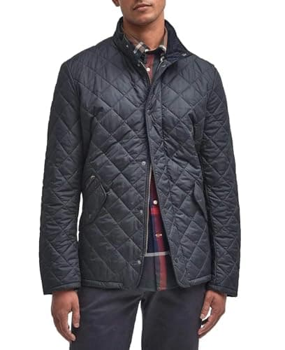 Image of Barbour Men's Chelsea Sportsquilt Jacket Navy L