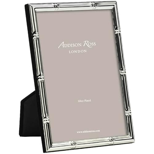 Image of Addison Ross FR0606 , Photo Frame, 4x6, Silver Plate Bamboo, 4 x 6 Inches