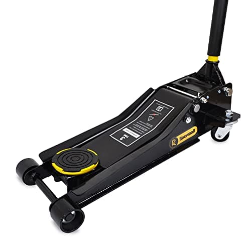 Image of RocwooD Trolley Jack 3 Ton Tonne Low Profile Hydraulic Floor Lifting Lift Car Van Garage Repair Tool Portable Workshop Equipment Steel Lifting Range 75mm - 505mm