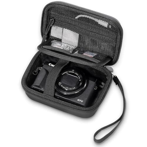 Image of ProCase Protective Case for Digital Camera Canon PowerShot SX740 HS, Canon G7X Mark III Mark II, Kodak, Cameras Travel Carrying Storage Bag -Black