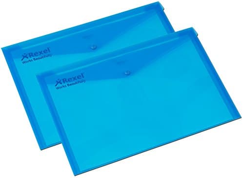 Image of Rexel A3 Active Folders - Blue (Pack of 10)