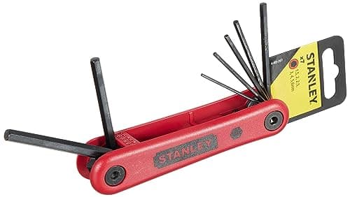 Image of Stanley 469261 Folding Hex Key Set Metric (7 Pieces)