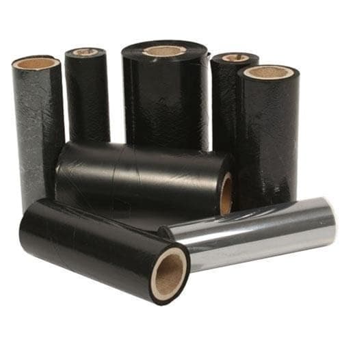 Image of Zebra 02300BK11045 Ribbon 2300 Wax, 110 mm, 450 m, C-25 mm, Box of 12