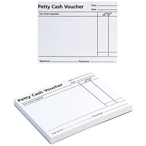Image of Q-Connect Petty Cash Voucher Pad 125x101mm (Pack of 10) KF00103