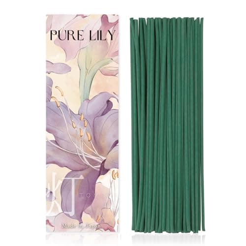 Image of TOMORI Japanese Incense Sticks Pure Lily Natural Incense-Sticks Approx 60pcs Aromatherapy Meditation Calming Stress Relief Relaxation