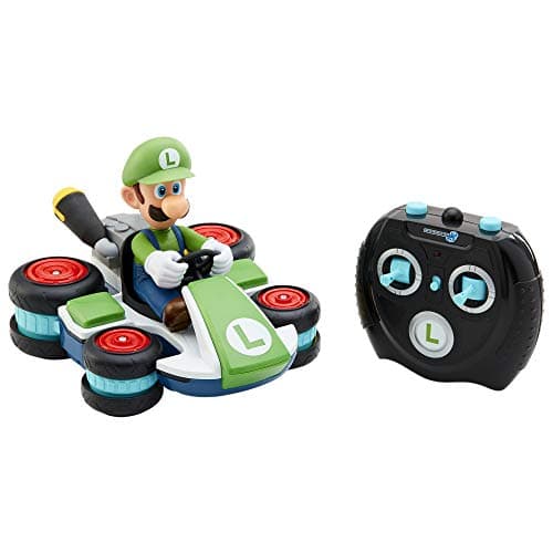 Image of Nintendo Super Mario Kart 8 Luigi Anti-Gravity RC Racer, Official by Jakks Pacific, 360 spins, wheelies and drift! - Up to 100 ft. Range - For Kids ages 4+