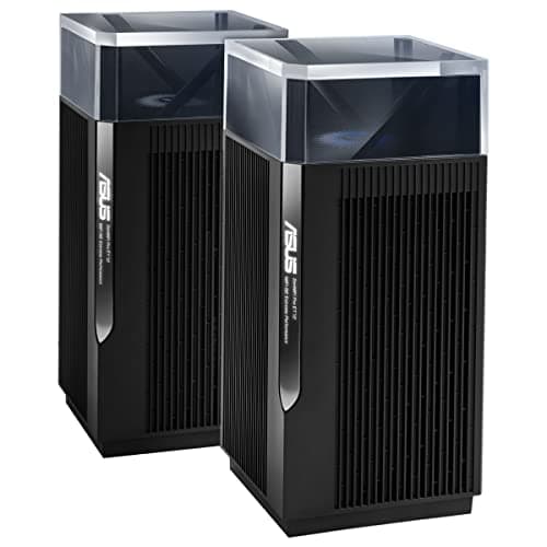 Image of Asus ET12 AXE11000 Whole-Home Tri-band Mesh WiFi 6E System Coverage up to 610 Sq. Mtr/6,000 Sq. ft.,11Gbps WiFi, 3 SSIDs, free security & parental controls, Dual 2.5G ports LAN Aggregation 2 pack