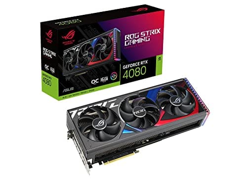 Image of ASUS ROG Strix NVIDIA GeForce RTX 4080 OC Edition Gaming Graphics Card (PCIe 4.0, 16GB GDDR6X, HDMI 2.1a, DisplayPort 1.4a)