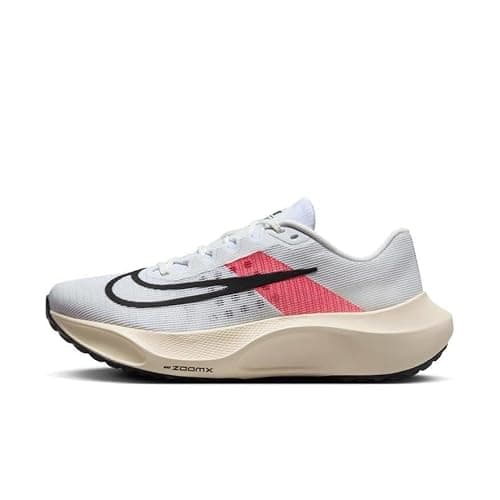 Image of NIKE Men's Zoom Fly 5 EK Sneaker, White/Black-Chile RED-Coconut Milk, 5.5 UK