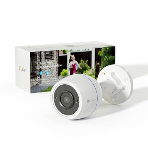 Image of EZVIZ Outdoor Camera 30M Night Vision, CCTV System Wi-Fi Home Security Camera Surveillance, 1080P FHD, Smart Motion Detection, IP67 Waterproof, 256GB SD Card/Cloud Storage, Alexa/Google Control|C3TN