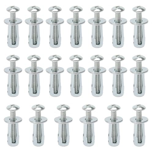 Image of Plasterboard Fixings, 20 Pack Hollow Wall Anchor Heavy Duty Anchor Bolts Carbon Steel Hollow Wall Plugs Cavity Wall Fixings for Plasterboard, Drywall, Chipboard, Bracket (M4 x 25mm)